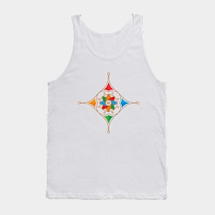 Colorful Vibes Abstract Energy Men's Graphic Tank Top